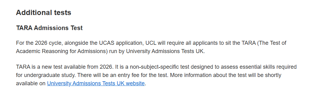 UCL多个专业增加笔试，26Fall英本申请难度再升级！