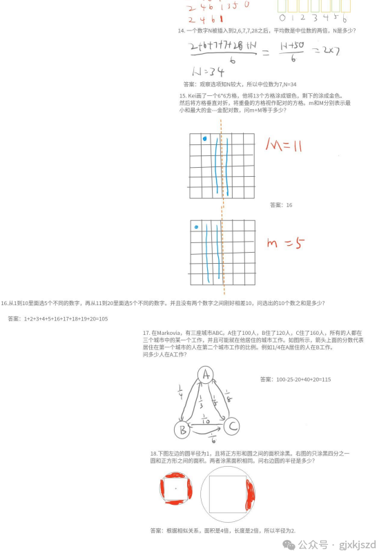 一文搞懂AMC8和中国奥数有什么区别，两者如何选择？附AMC8真题分享！