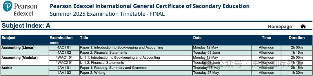 2025年IGCSE夏季大考时间/科目安排！附机构IGCSE数学/物理/化学/生物/经济冲刺备考课程