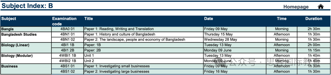 2025年IGCSE夏季大考时间/科目安排！附机构IGCSE数学/物理/化学/生物/经济冲刺备考课程