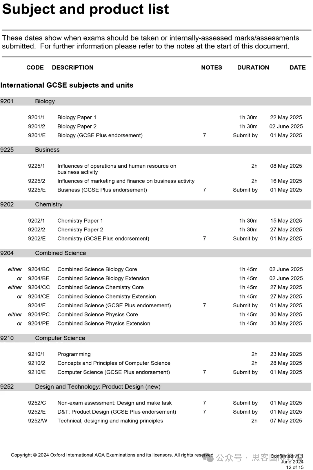 2025年IGCSE夏季大考时间/科目安排！附机构IGCSE数学/物理/化学/生物/经济冲刺备考课程