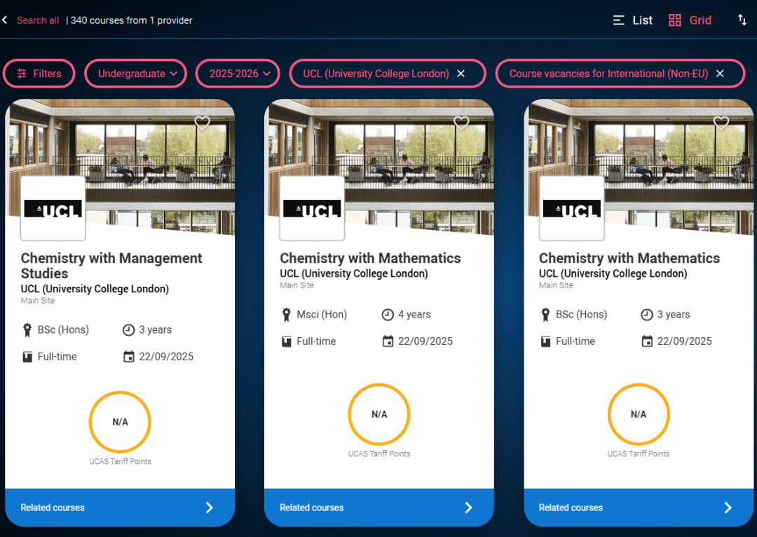 英本官方捡漏系统UCAS Extra开放！UCL、曼大、KCL、爱大放出大量补录席位，手慢无！