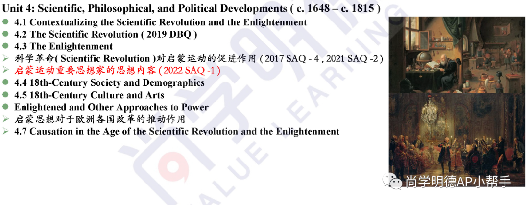 2025AP欧洲史冲刺必备｜各单元备考重点及写作题失分原因分析