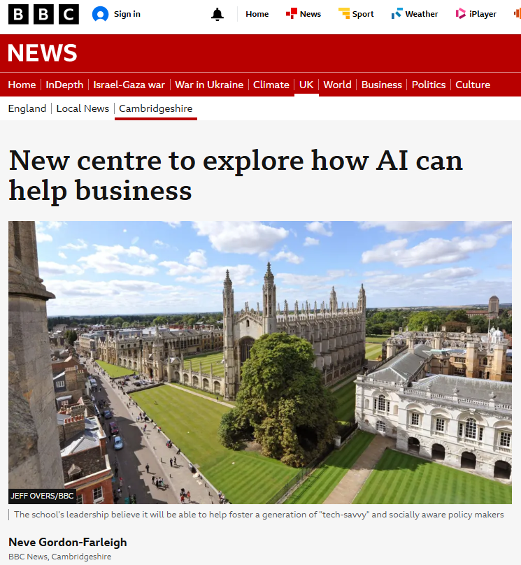 留学新风口！剑桥大学宣布成立新学院，“AI+”专业文理通吃！