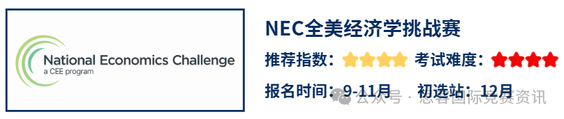 NEC全美经济挑战赛是什么？NEC经济竞赛拿奖难度大不大？