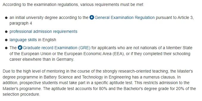 自然科学和工程学同学注意：亚琛工业大学 首次开设电池科学与技术英授硕士课程！