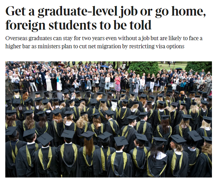英国毕业生签证或生变，国际学生面临更高留英门槛
