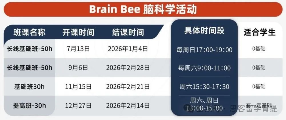 一文讲清2025年BrainBee竞赛信息/赛事规则/历年分数线等详情！附超全备考资料！