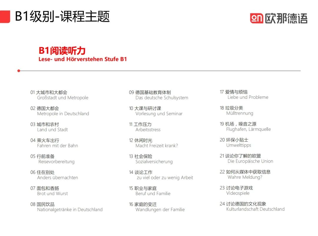 德语0基础如何一年冲刺到B2？欧那德语系统学不绕路，附5月开班详情