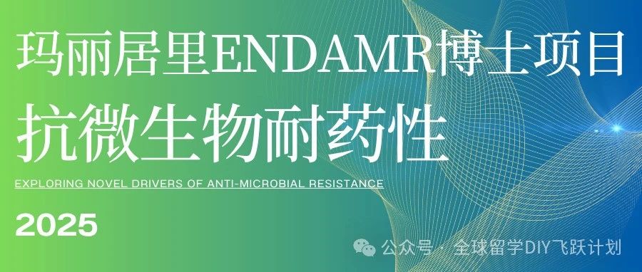 玛丽居里ENDAMR博士项目开放申请：抗生素耐药性研究新机遇！