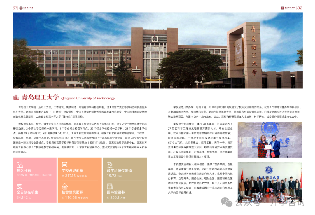 2025年青岛理工大学SQA3+1国际本科招生简章（新增电子工程专业）附报考指南