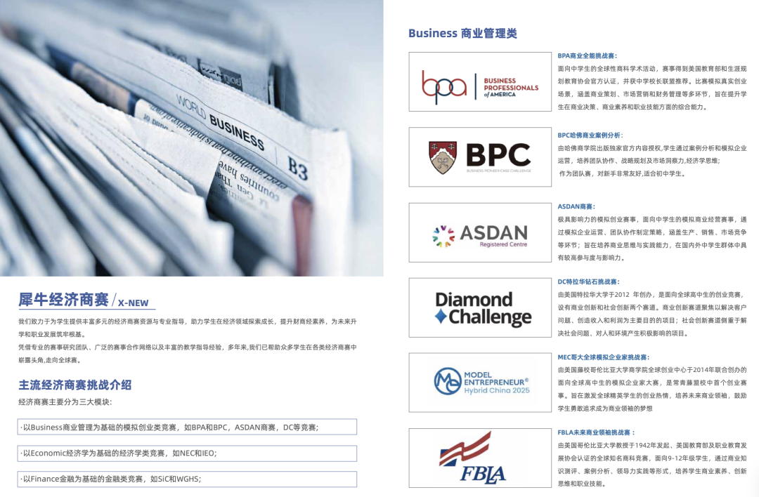 盘点4大国际商赛：SIC、沃顿、BPA、NEC国际生暑假必冲！附商赛培训课程