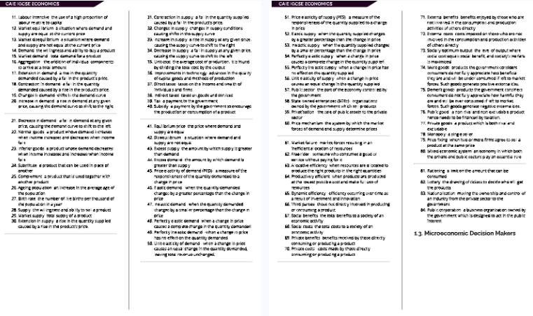 虽然恶心但管用！IGCSE经济考点汇总，熬夜3H速记版，背完这38页A*