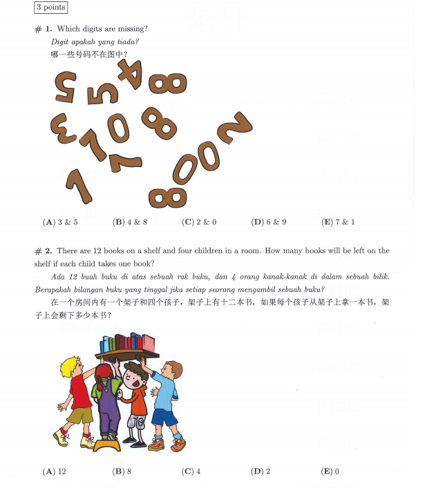 小学1-6年级高含金量的国内/国际数学竞赛