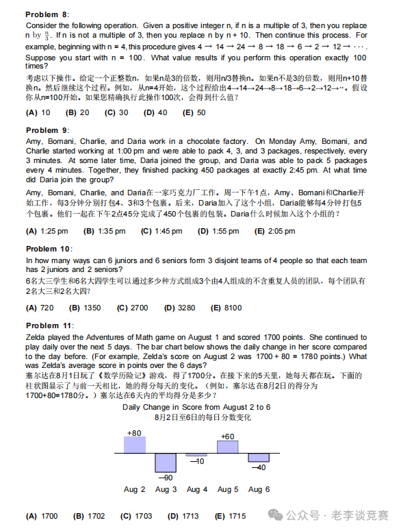 冲击AMC10数学竞赛前1% 必看！AMC10数学竞赛题目难度解析与历年真题全攻略