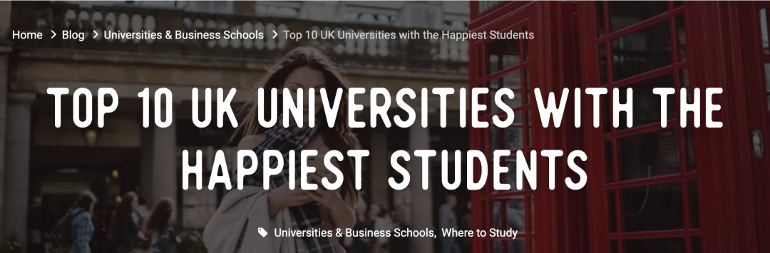 英国哪所大学的学生最快乐？UCL排第8 第一名是它...