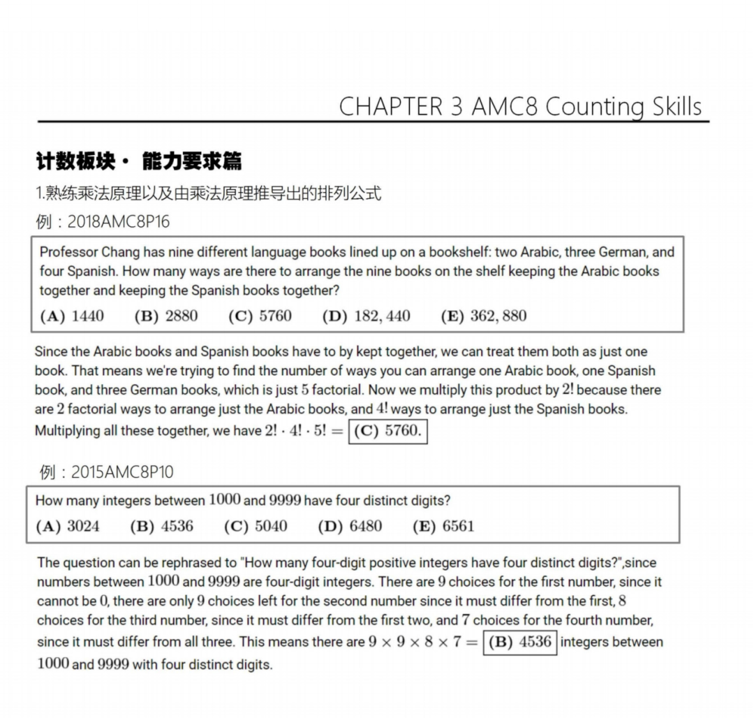 AMC8数学竞赛冲刺必背！四大模块200个AMC8核心公式定理，精准突破！