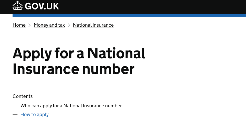 英国留学打工必备 | 手把手教你申请 National Insurance Number（NI号）
