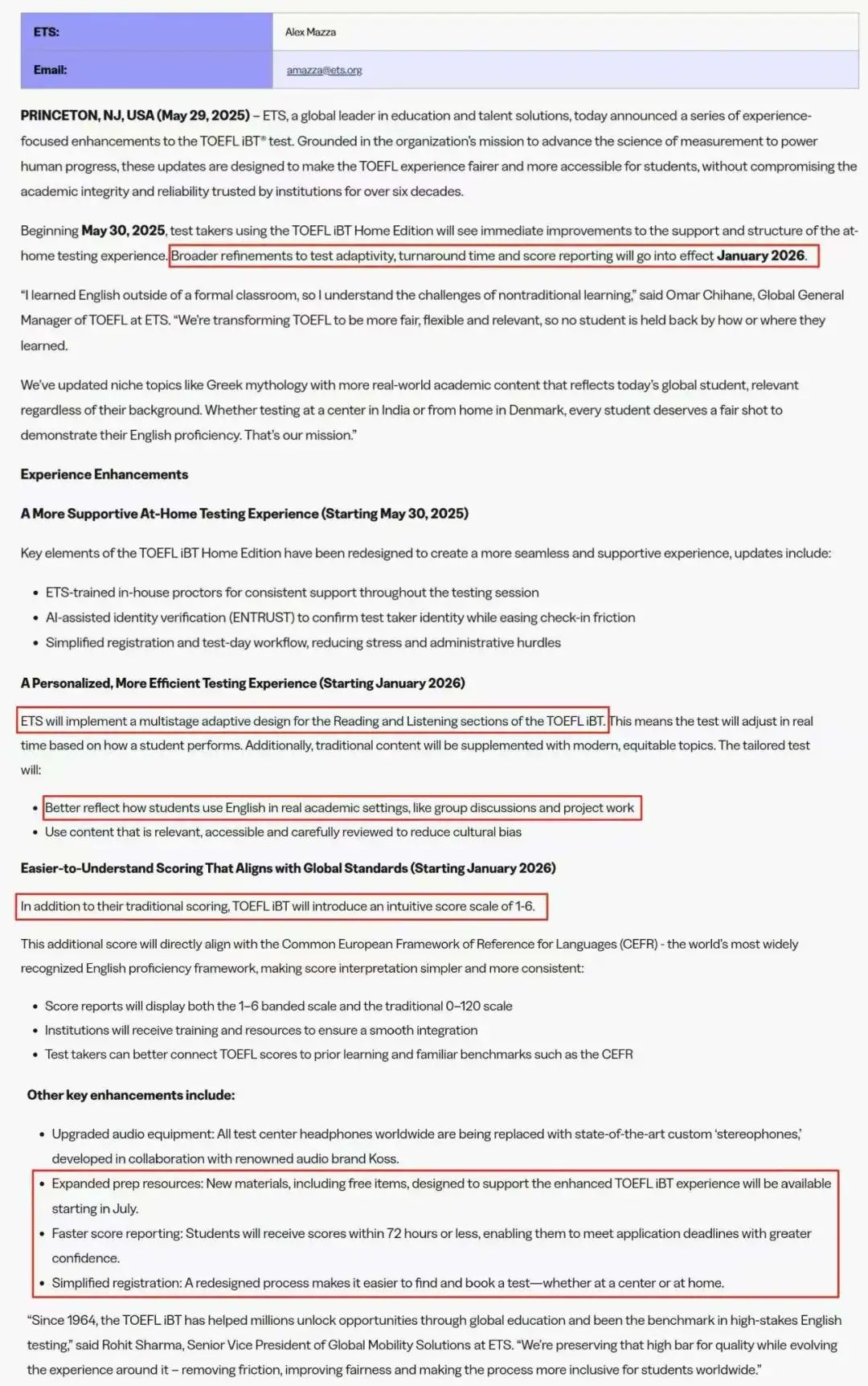 解读｜托福考试从2026年1月起将实行重大改革