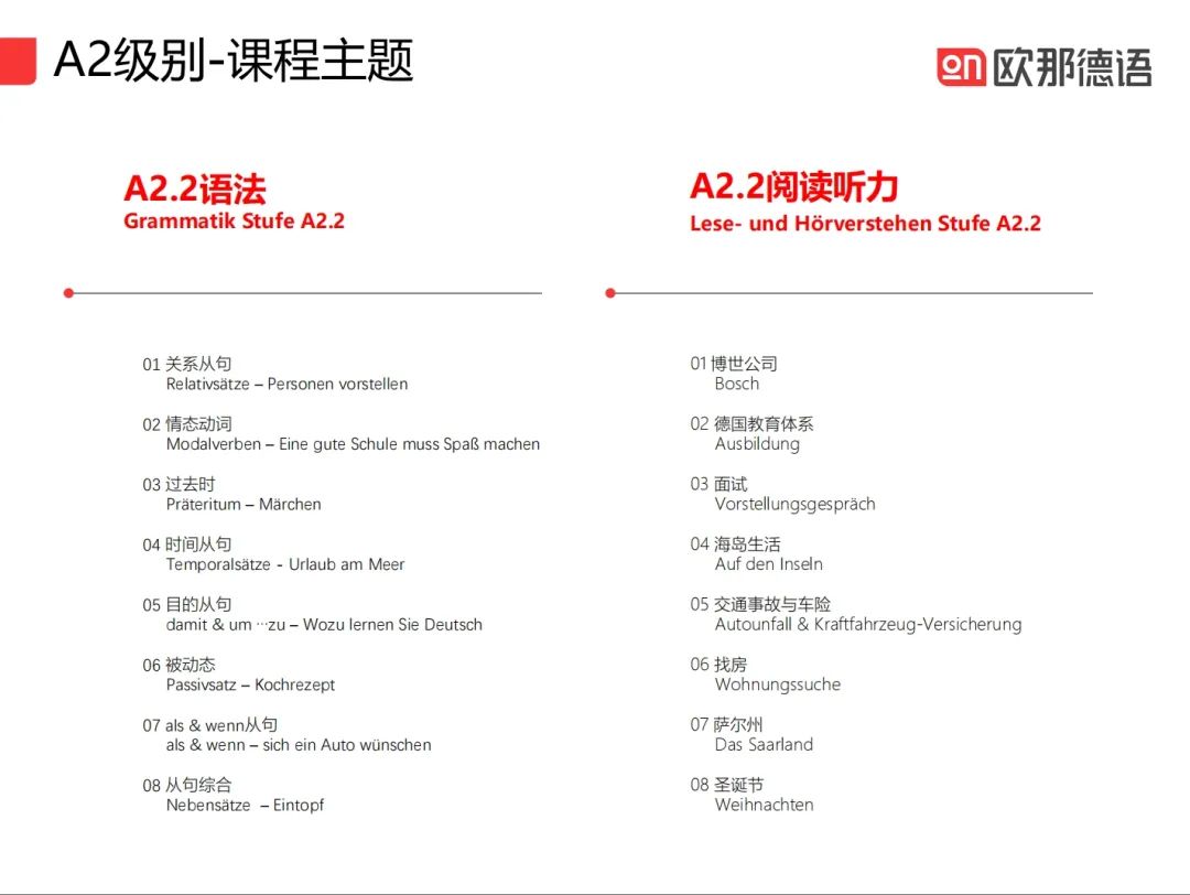德语0基础如何一年冲刺到B2？欧那德语系统学不绕路，附5月开班详情