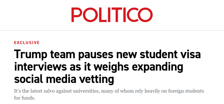 特朗普政府下令暂停留学生新签证面谈！留美学生该怎么办？！