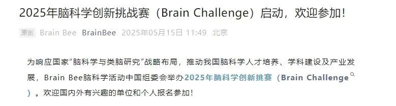 为什么顶尖大学都在关注这个脑科学竞赛？2025 Brain Challenge 赛季前瞻！
