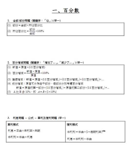 DSE数学考什么？55页必备公式定理PDF领取