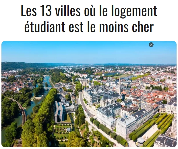 法国13个房租最便宜的学生城市盘点！你的城市租房要花多少钱？