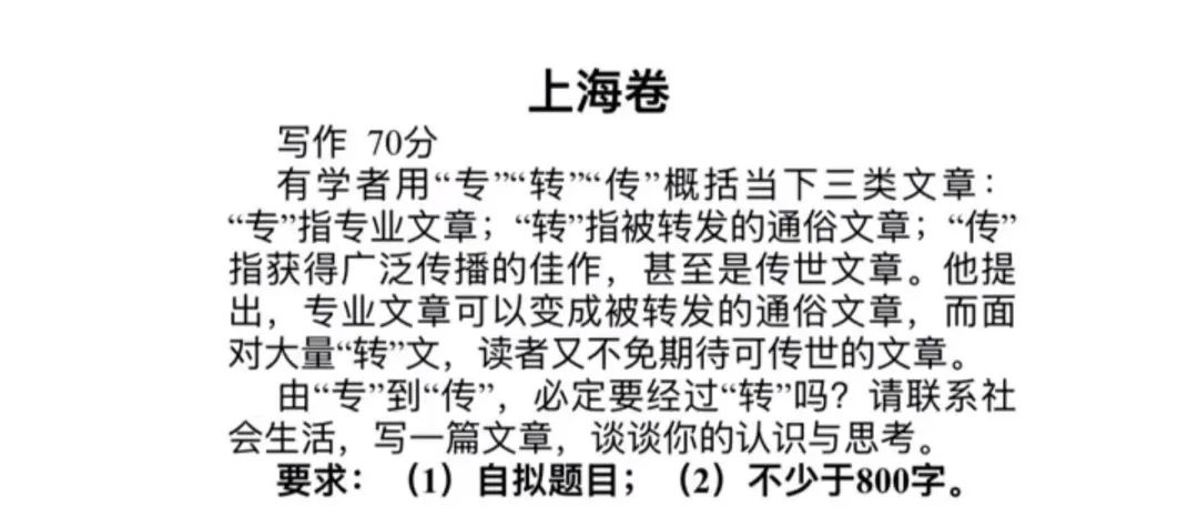 2025年高考作文题新鲜出炉！上海卷你确定不是在搞“抽象”？