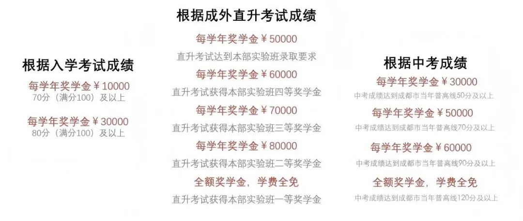 一次看懂 | 成都热门国际部录取要求和奖学金政策
