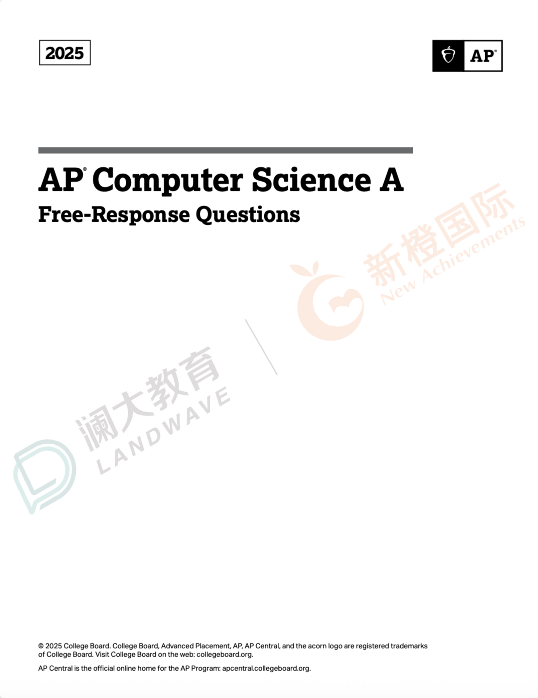 CB再公布2025年【6门AP科目全球五分率】化学考生发挥优秀