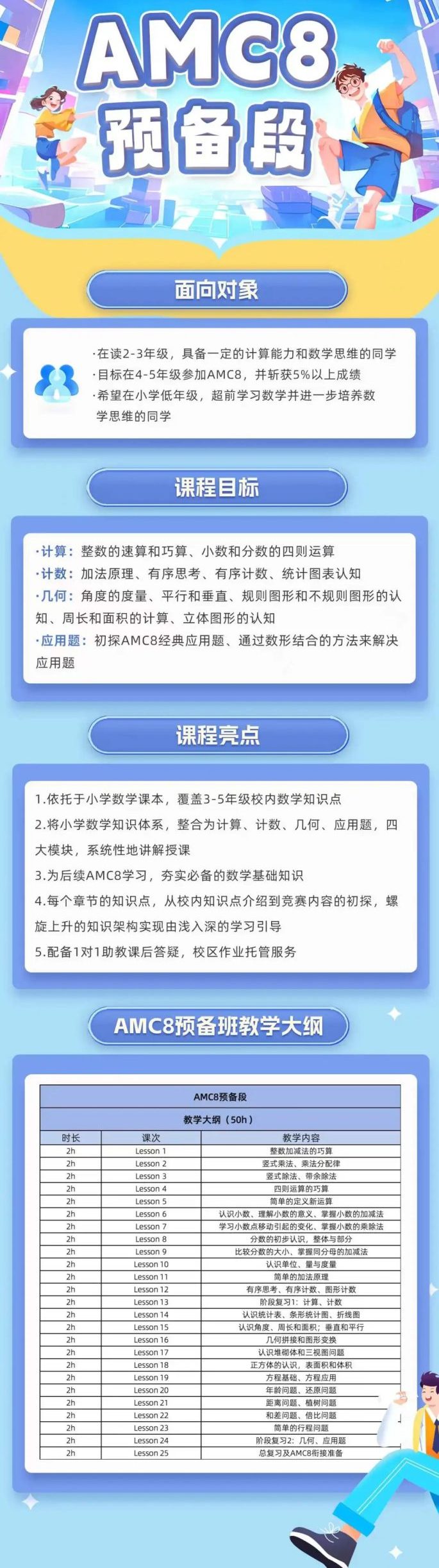 AMC8竞赛预备培训班报名！低年级的孩子看这里！