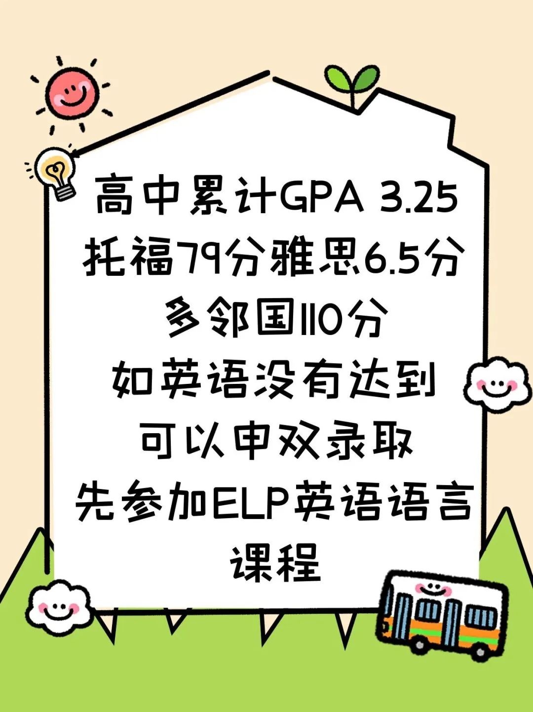 雅思不到5.5分留学美国大学本科