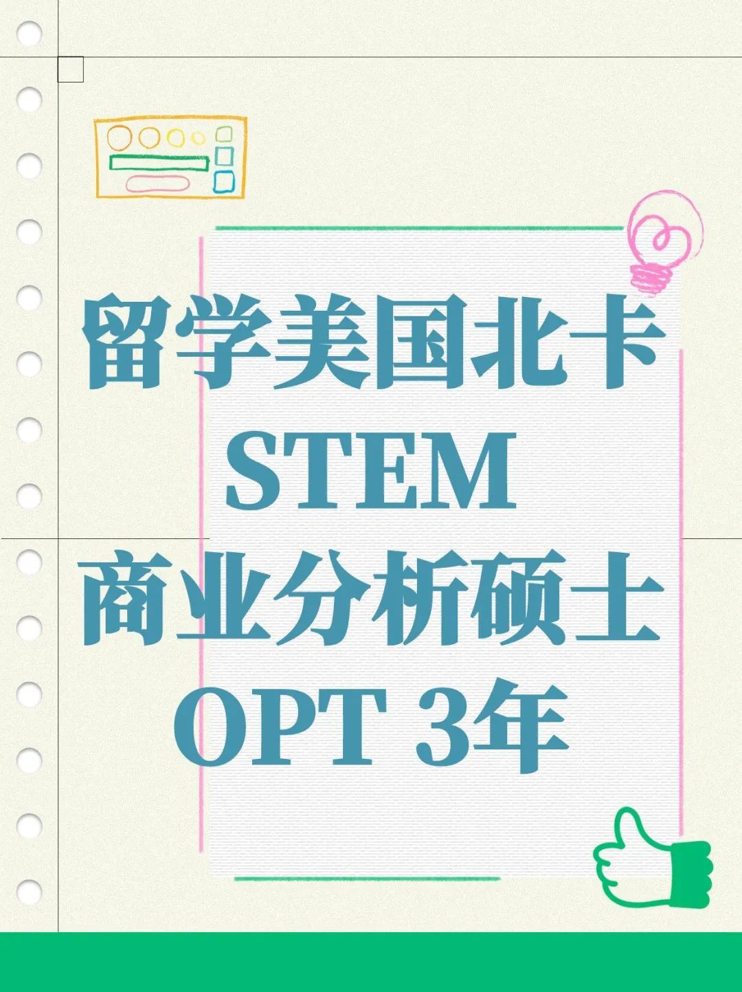 留学美国北卡STEM商业分析硕士OPT 3年
