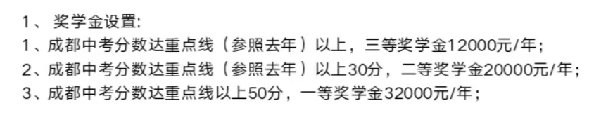 一次看懂 | 成都热门国际部录取要求和奖学金政策