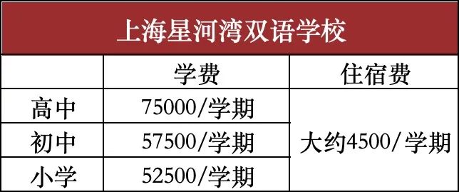 上海主流国际学校学费及综合花费分析