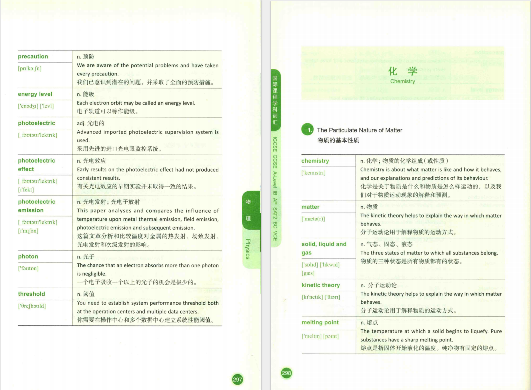 IG化学学习内容及考核形式详解~附IG化学核心词汇表