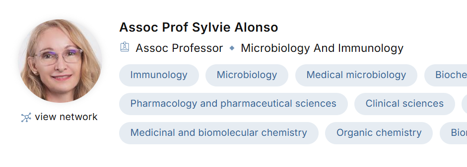 新加坡国立大学全奖博士招生(Prof. Sylvie Alonso)