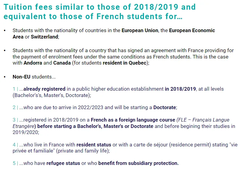 2025留法开学季必看！新学期注册费上涨！58所法国公立大学注册费盘点！
