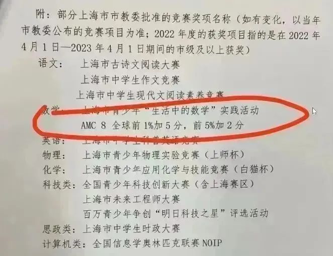 三公AMC8成绩要求高吗？AMC8为什么对升学有用？（附上海AMC8培训）