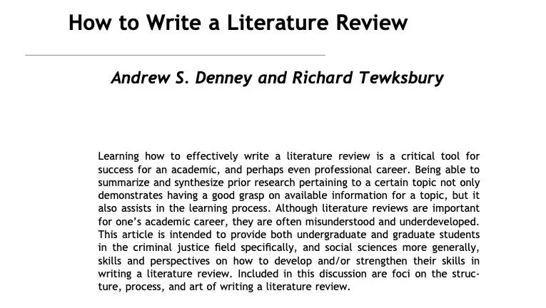 30分钟一篇literature review全靠这个方法！
