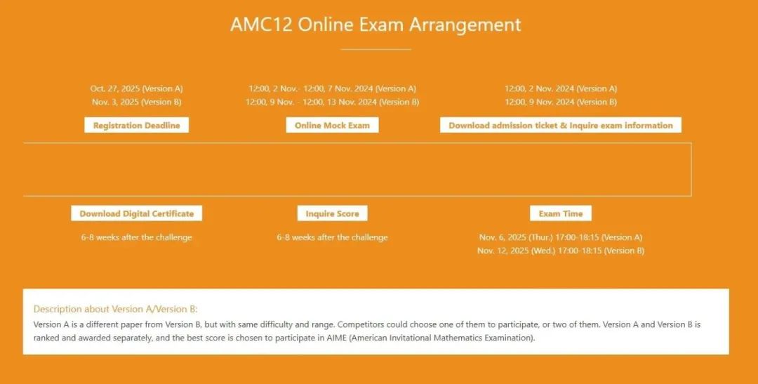 25年AMC10/12竞赛什么时候报名？报名方式与流程~
