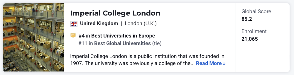 重磅！U.S. News2026世界大学排名发布！UCL英国第三！清华再创新高！