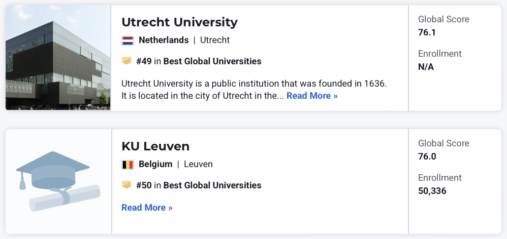 重磅！U.S. News2026世界大学排名发布！UCL英国第三！清华再创新高！