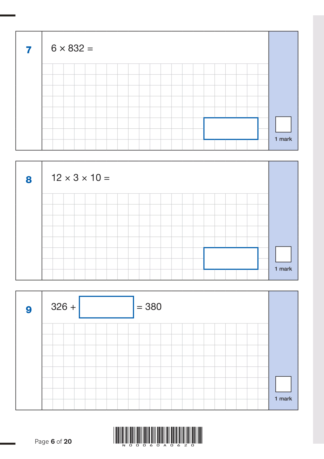 2025年英国小学毕业统考数学三套试卷解析