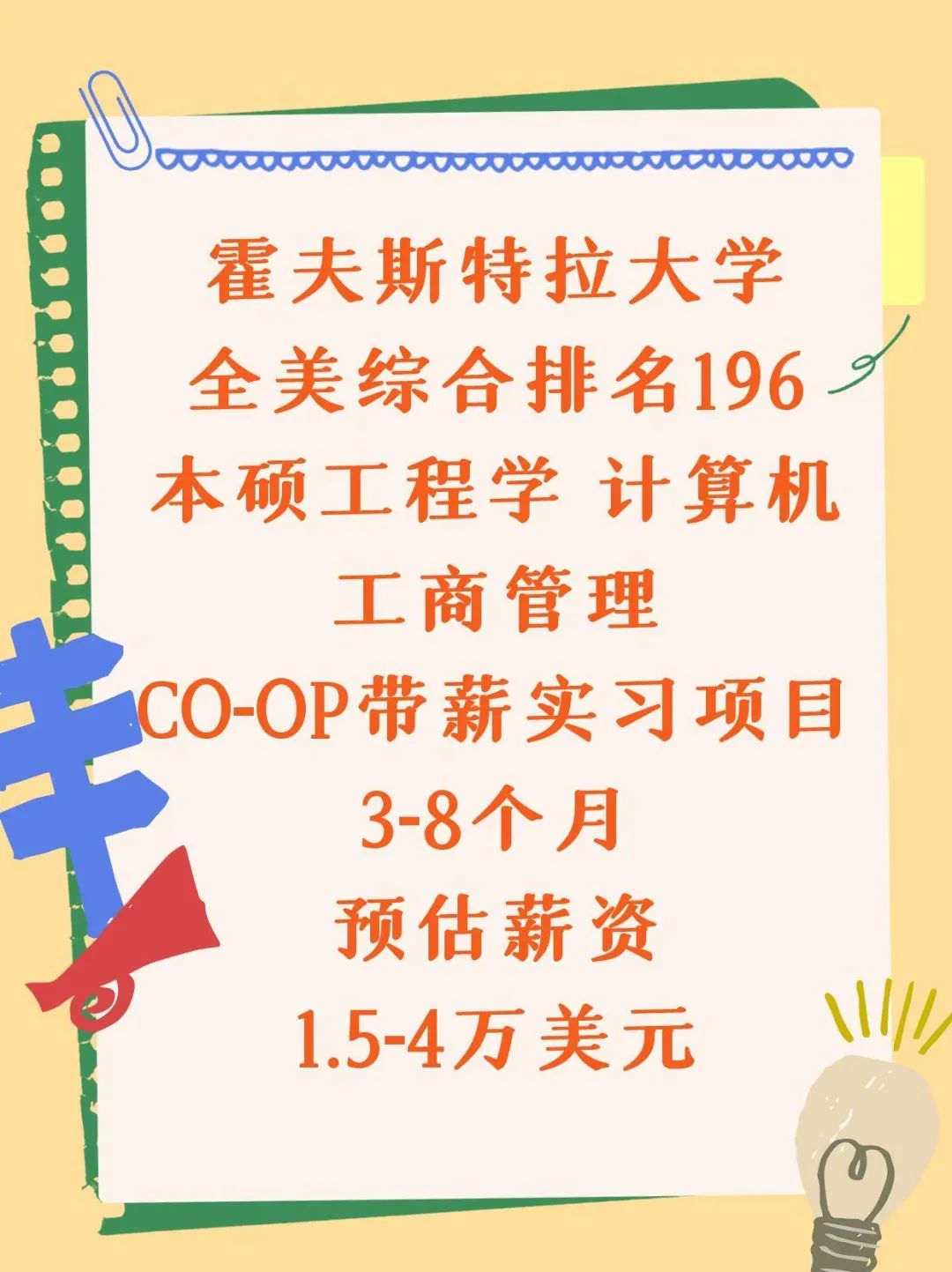 留学美国TOP 200硕士CO-OP带薪实习项目