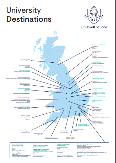 英国伦敦周边地区私立TOP100学校推荐-Chigwell School奇格威尔学校 42%寄宿生进入G5！