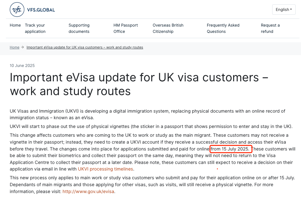 英国留学签证大变化！7 月 15 日起取消纸质贴纸eVisa 申请全攻略来啦！