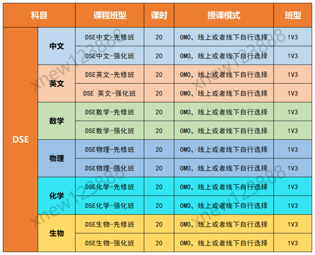 香港DSE课程培训：一对一/小班课/全日制/周末班灵活选！精准规划，冲刺高分！