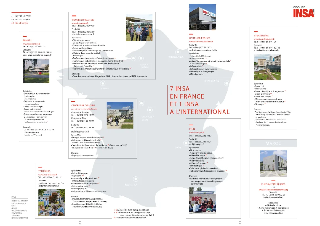 INSA CVL 卢瓦尔河谷中心国立应用科学学院：五年制工程师项目